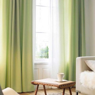 Tuscan Sun Olive Green Textured Striped Heavy Semi Sheer Curtain 2