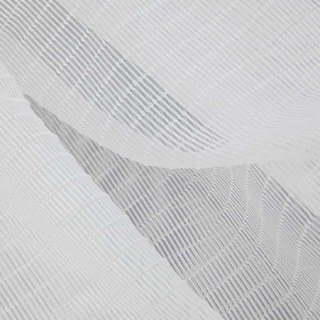 Tide Luxury Horizontal Striped White Voile Curtain 10