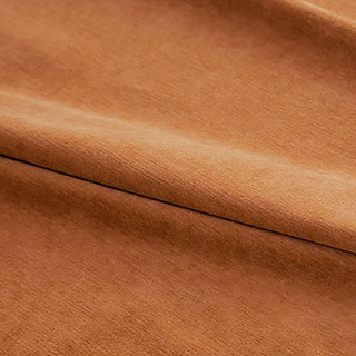 Exquisite Matte Luxury Terracotta Orange Chenille Curtain