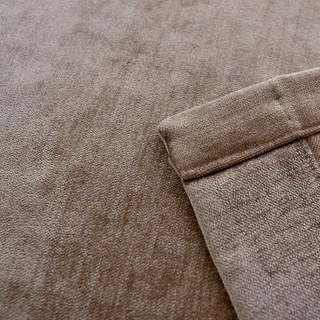 Luxury Chenille Brown Taupe Curtain 3