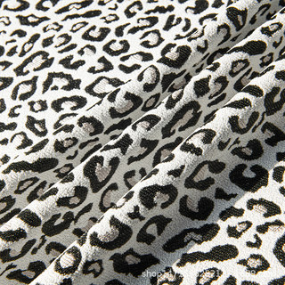 Leopard Spot Jacquard Mocha Brown Blackout Curtains 2