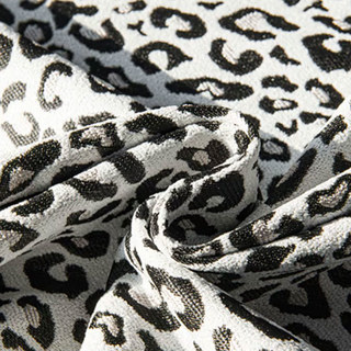 Leopard Spot Jacquard Mocha Brown Blackout Curtains 3