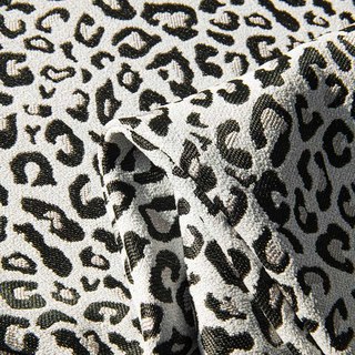 Leopard Spot Jacquard Mocha Brown Blackout Curtains 4