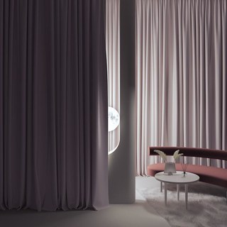 Premium Parisian Purple Velvet Curtain 2