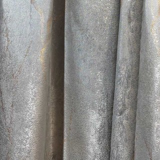 Gold Branches Luxury Jacquard Grey Curtain 2