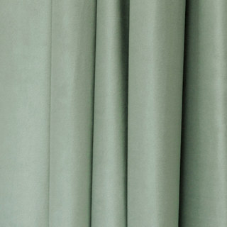 Fine Sage Duck Egg Green Velvet Curtain 3