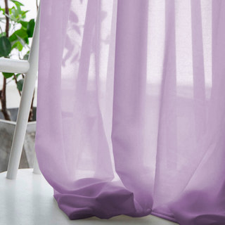 Soft Breeze Purple Lilac Chiffon Voile Curtain 2