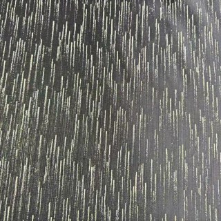 Silver Stream Black Curtain with Shimmering Metallic Stripes