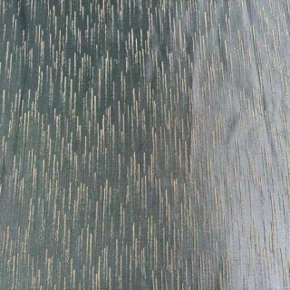 Silver Stream Duck Egg Blue Curtain with Shimmering Metallic Stripes
