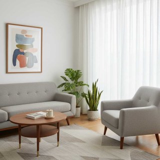 Notting Hill White Luxury Voile Curtain 3