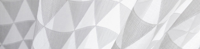 Geometric Voile Curtain