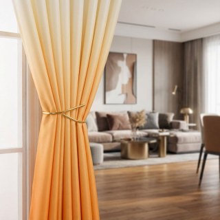 Candy Land Apricot Yellow Ombre Curtain 5