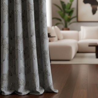 Zebra Crossing Grey Blackout Curtain 2