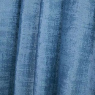 Premium Textured Haze Blue Velvet Curtain 4