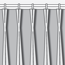 Double Pleat Curtain Heading