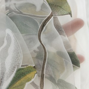 Morning Flower Ivory Sheer Curtain 3