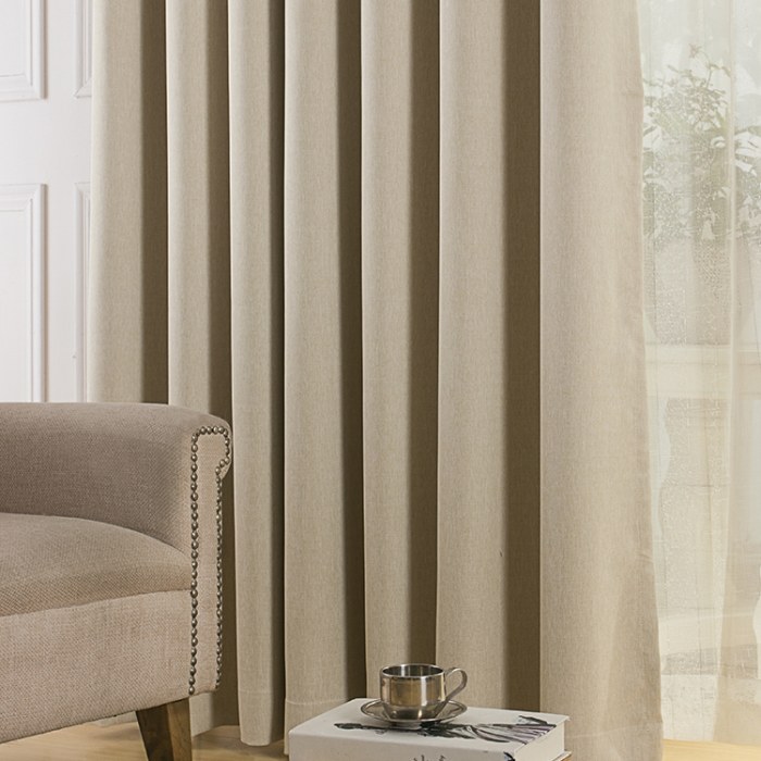 Gainsborough Beige Linen Style Curtain | Voila Voile®