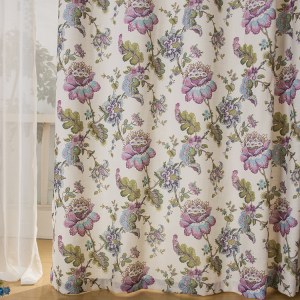 Afternoon Dream in Green and Purple Curtain 3