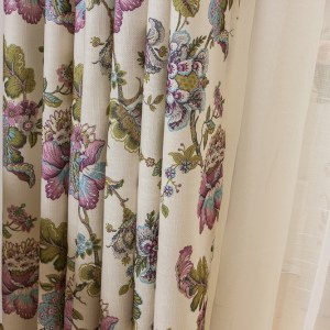 Afternoon Dream in Green and Purple Curtain 2