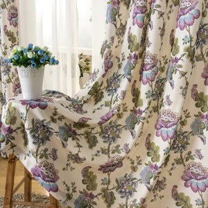 Afternoon Dream in Green and Purple Curtain 4