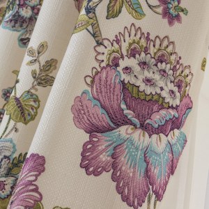Afternoon Dream in Green and Purple Curtain 5