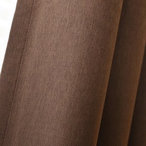 Gainsborough Coffee Linen Style Curtain 2