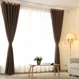 Gainsborough Coffee Linen Style Curtain 5