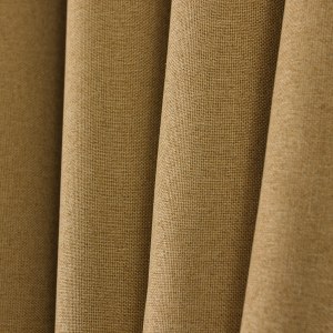 Regent Linen Style Light Brown Curtain Drapes 2