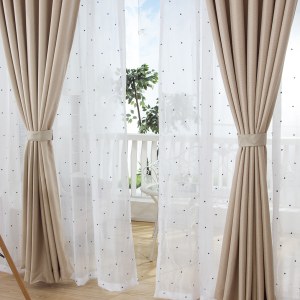 Royale Cream Linen Style Curtain Drapes 4