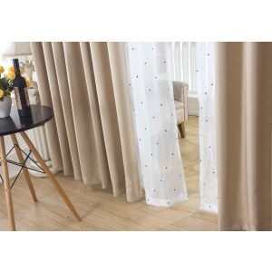 Royale Cream Linen Style Curtain Drapes 5