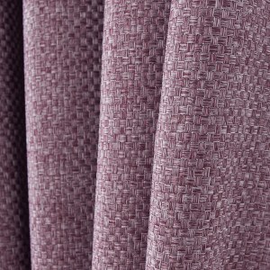 Royale Heather Purple Linen Style Mauve Curtain 1