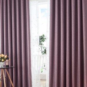 Royale Heather Purple Linen Style Mauve Curtain 2