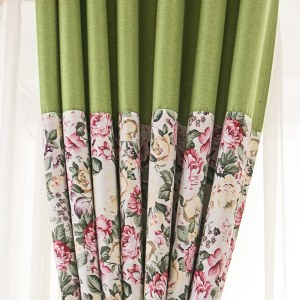 Unique Rustic Glen Green Curtain Del 1