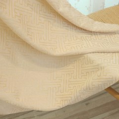 Creek Key Cream Embroidered Curtain 5