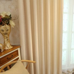 Creek Key Cream Embroidered Curtain 3