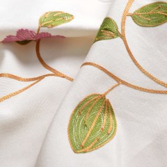 Floral Journey Pink Embroidered Curtain 4
