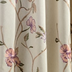 Fragrance Brown Branch Embroidered Curtain 2