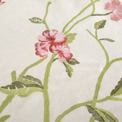 Fragrance Green Branch Embroidered Curtain 4
