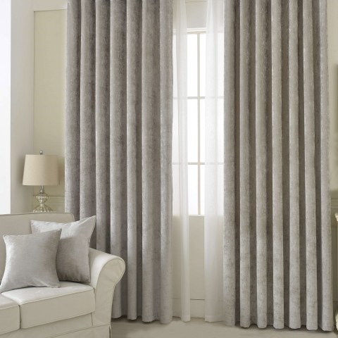 luxury silver grey Colour chenille curtain luxury silver grey Colour chenille curtain