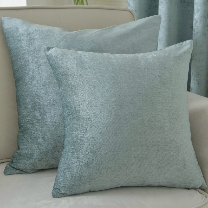 Luxury Duck Egg Sage Green Chenille Roman Blind Voila Voile