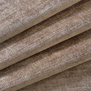 Luxury Brown Taupe Chenille Curtain Drapes
