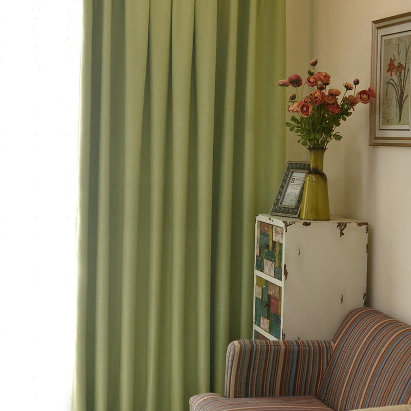 Subtle Spring Lime Green Curtain Voila Voile