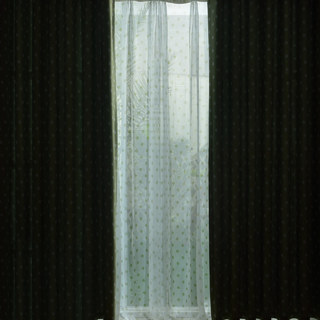 Classic Blackout Green Polka Dot Curtain 5