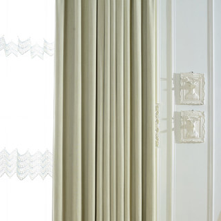 Cozy Subtle Textured Sage Green Blackout Curtain Drapes 2