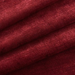 Luxury Burgundy Wine Red Chenille Curtain Drapes