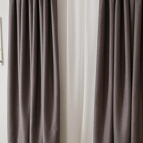 Serene Moment Dark Gray Curtain Drapes 1