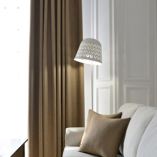 Sleek City Light Coffee Blackout Curtain Drapes