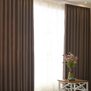 Subtle Spring Chocolate Curtain Drapes
