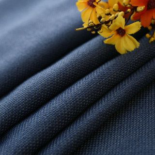 Subtle Spring Denim Navy Blue Curtain 8