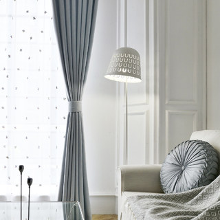 Subtle Spring Light Blue Curtain Drapes 4